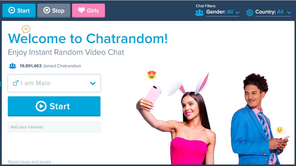 Chatrandom - websites like Flingster